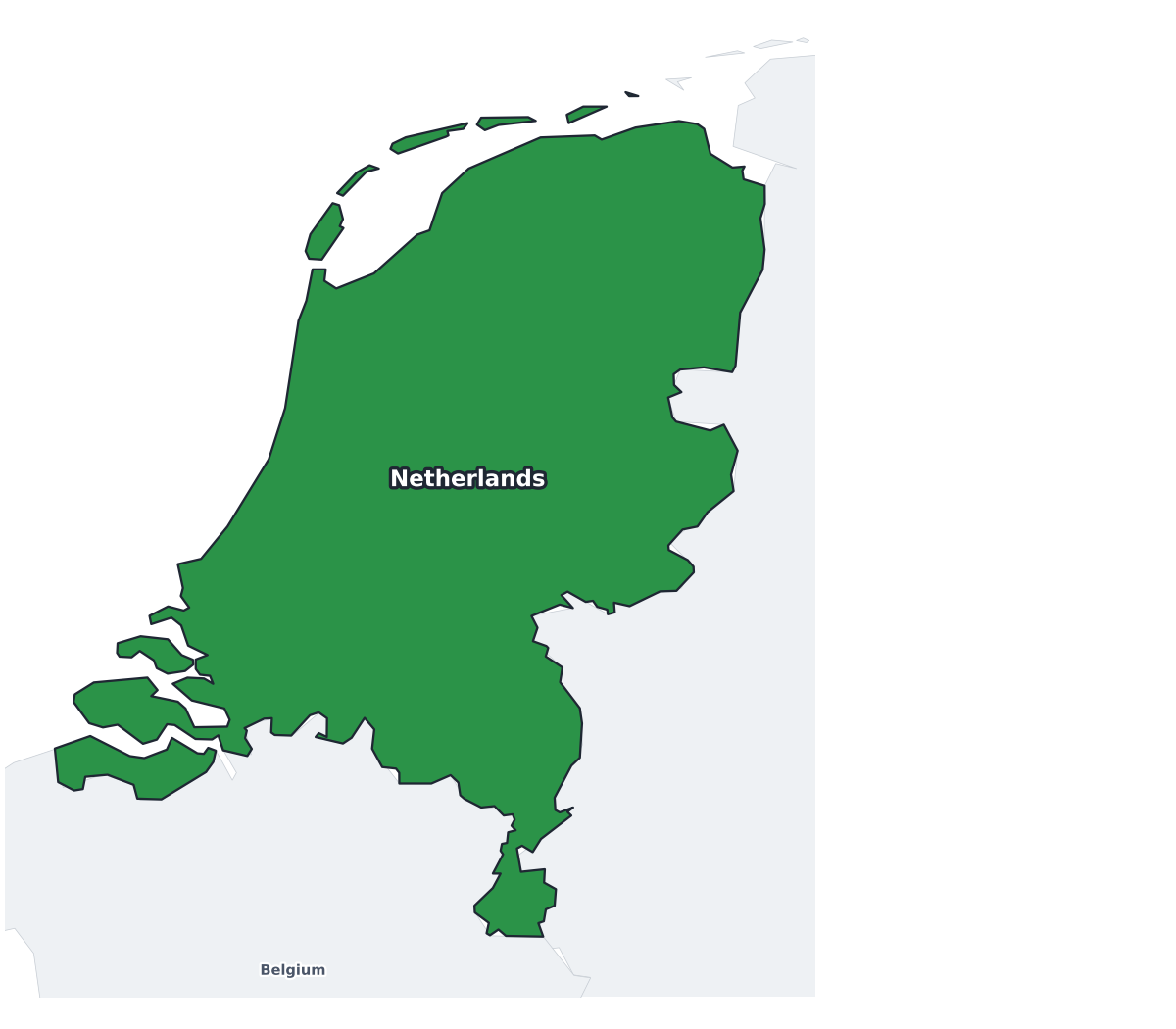 Netherlands Labeled Map - free printable map of Netherlands