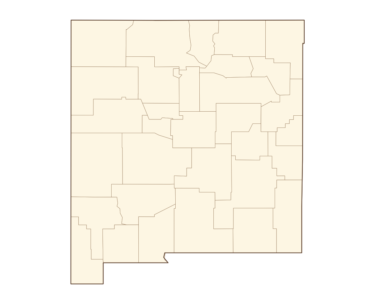New Mexico County Map - free printable map of New Mexico