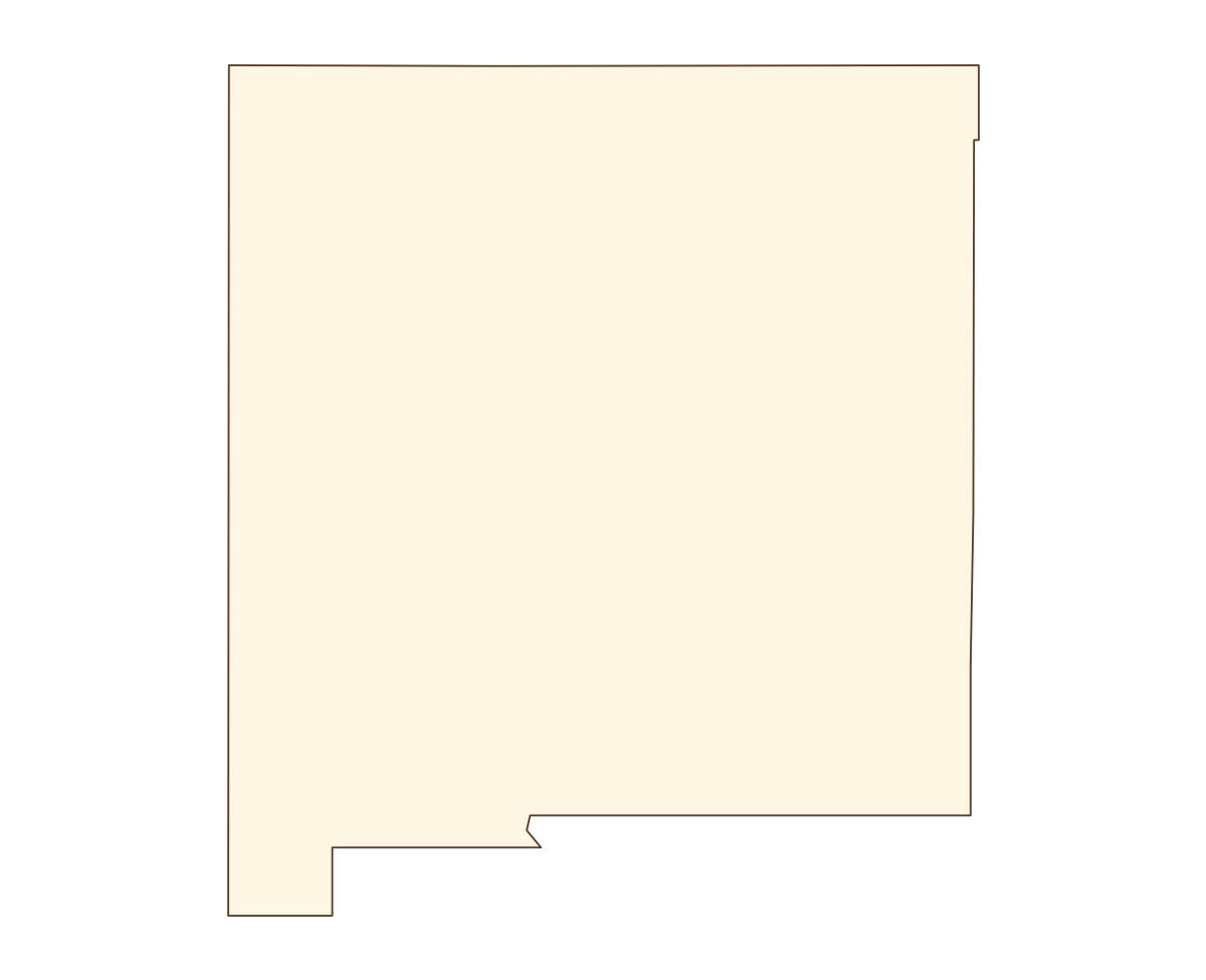 New Mexico Blank Outline Map - free printable map of New Mexico