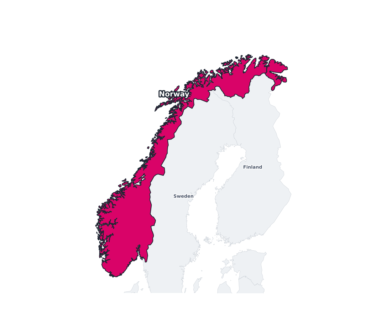 Norway Labeled Map - free printable map of Norway