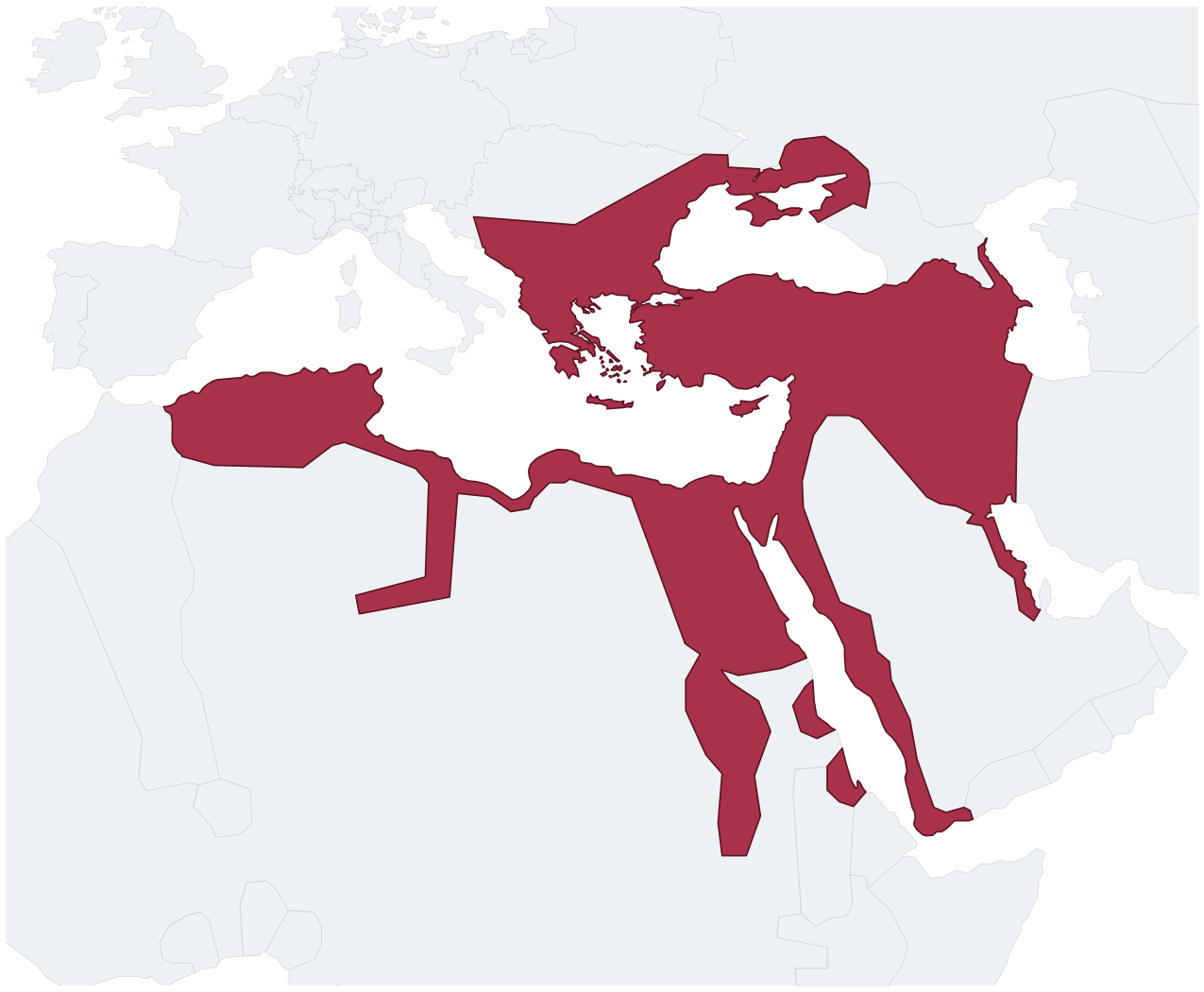 Ottoman Empire Map - free printable map of Ottoman Empire