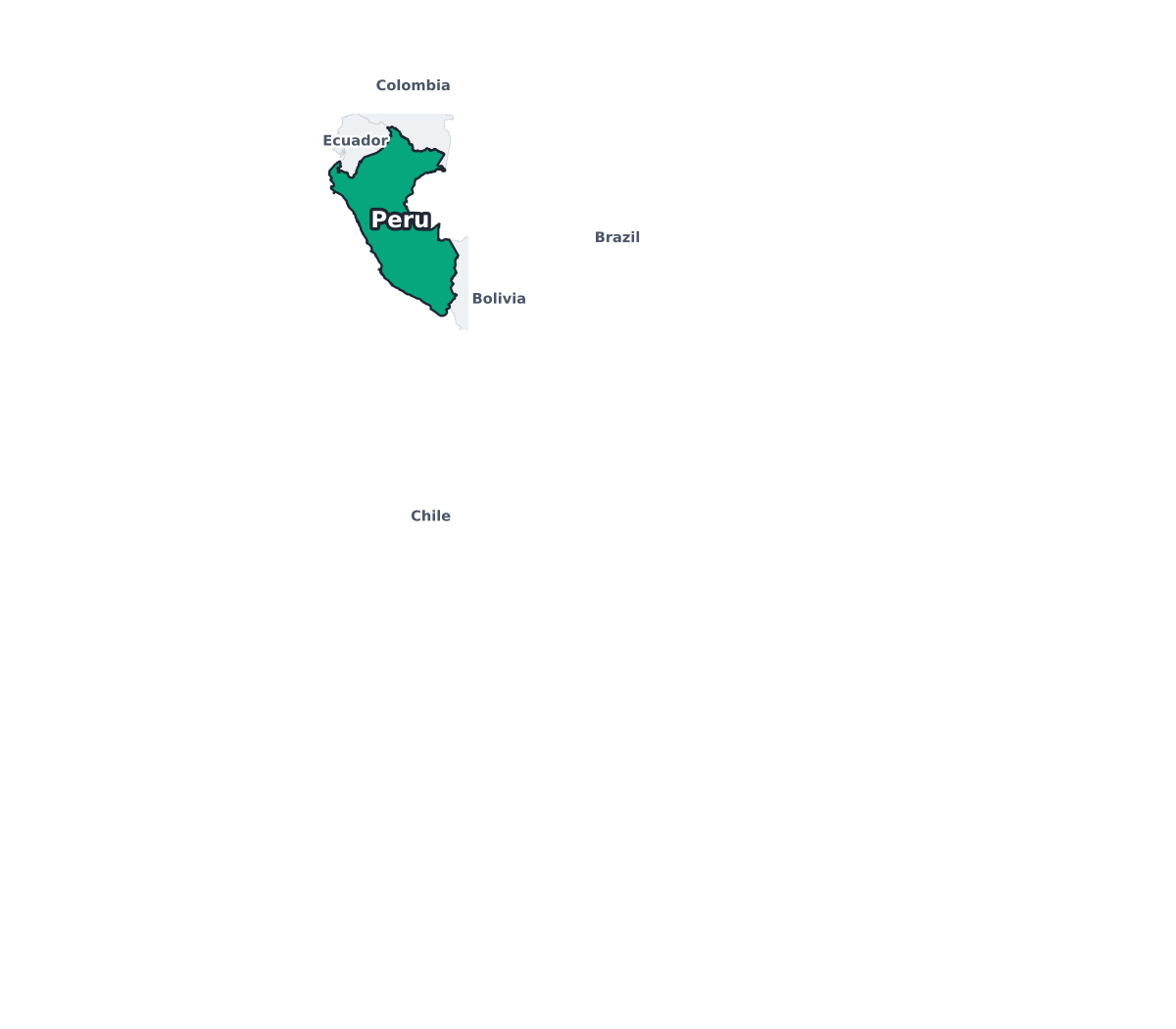 Peru Labeled Map - free printable map of Peru
