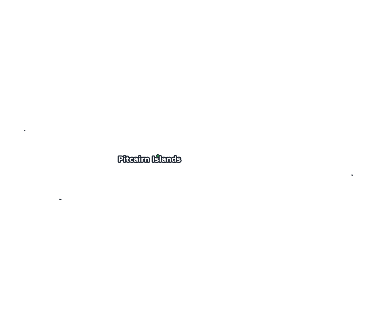 Pitcairn Islands Labeled Map - free printable map of Pitcairn Islands