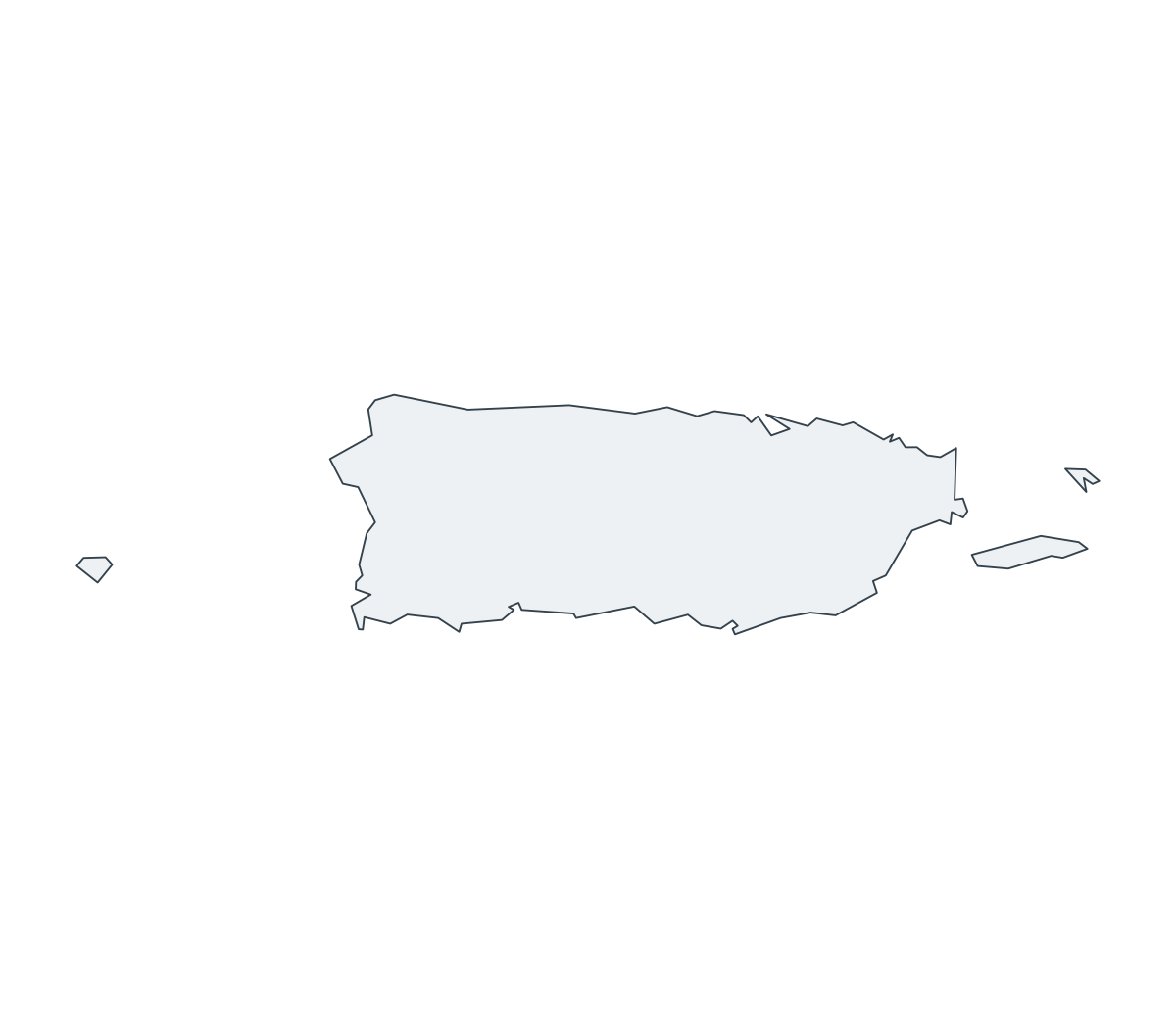 Puerto Rico Outline Map - free printable map of Puerto Rico