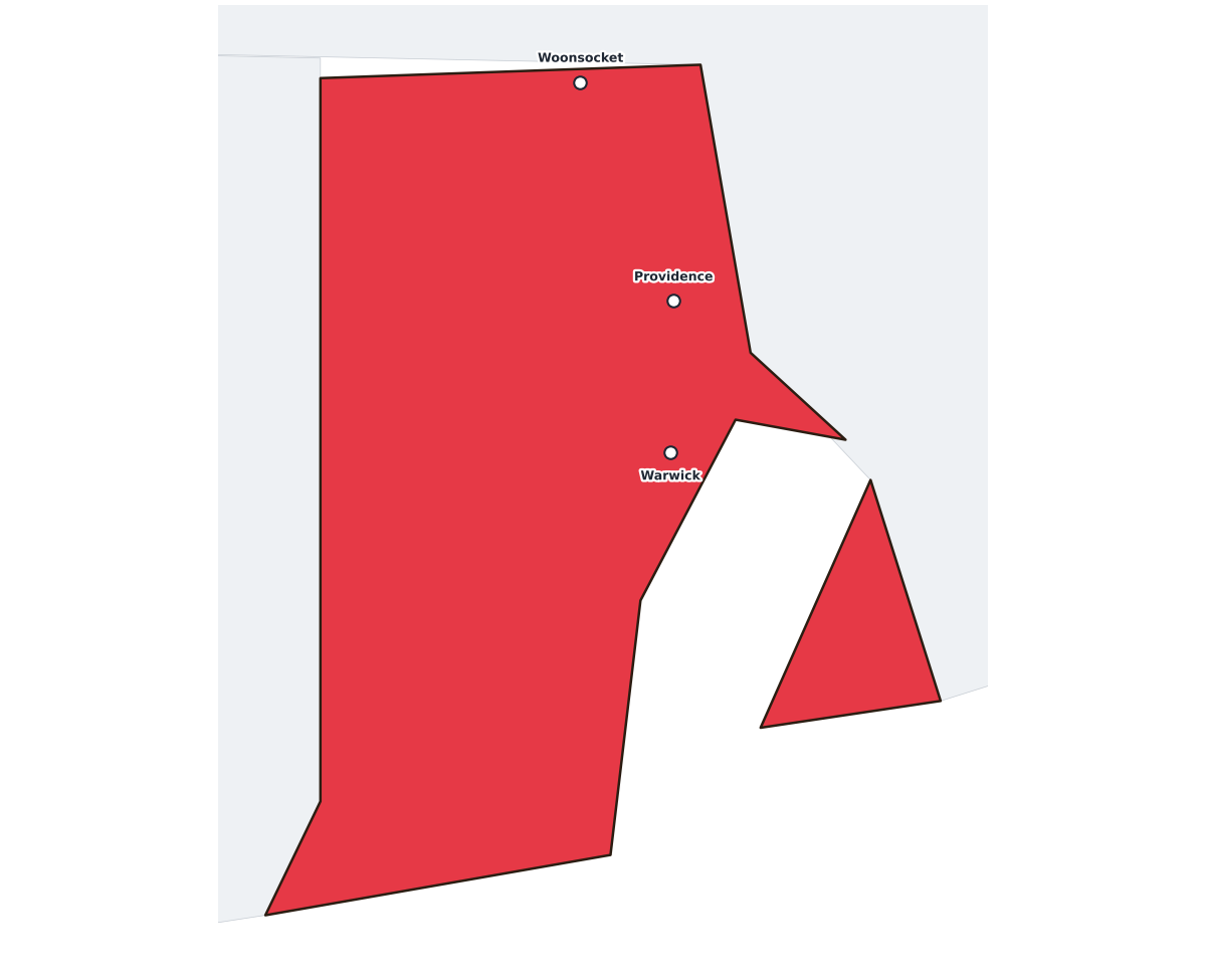 Rhode Island Labeled Map - free printable map of Rhode Island