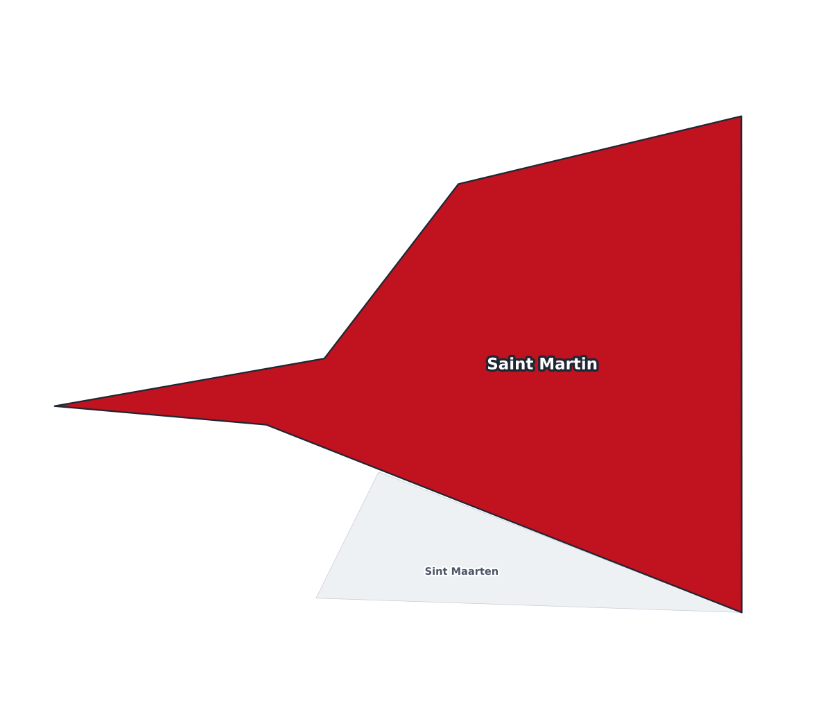 Saint Martin Labeled Map - free printable map of Saint Martin