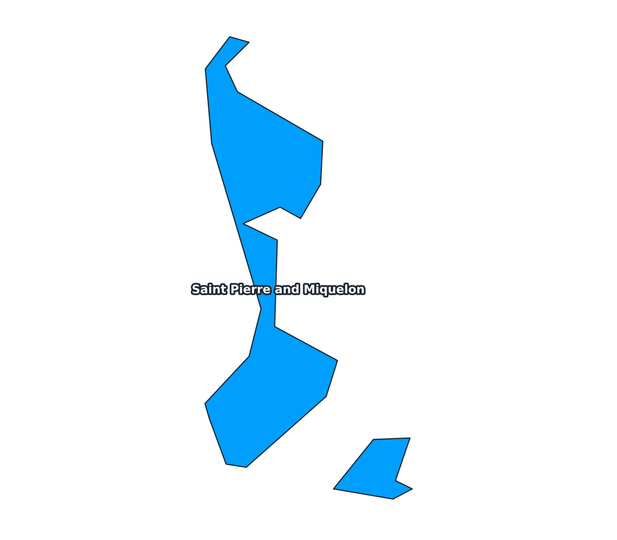 Saint Pierre and Miquelon Labeled Map - free printable map of Saint Pierre and Miquelon