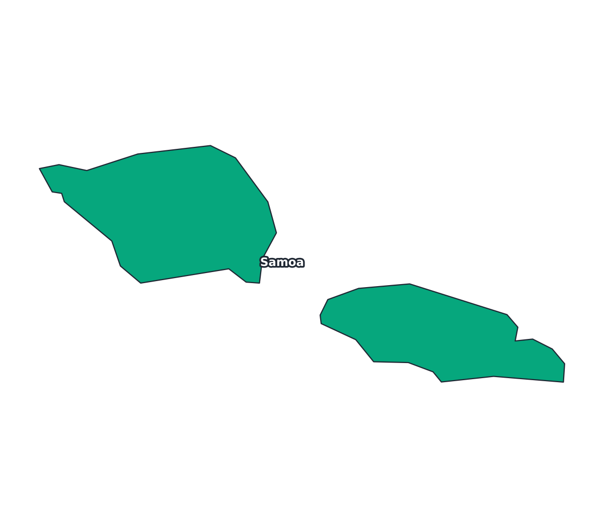 Samoa Labeled Map - free printable map of Samoa