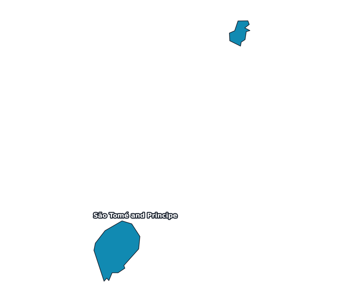 São Tomé and Principe Labeled Map - free printable map of São Tomé and Principe