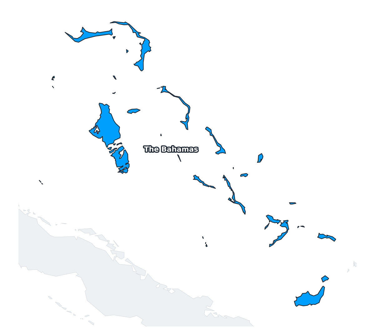 The Bahamas Labeled Map - free printable map of The Bahamas
