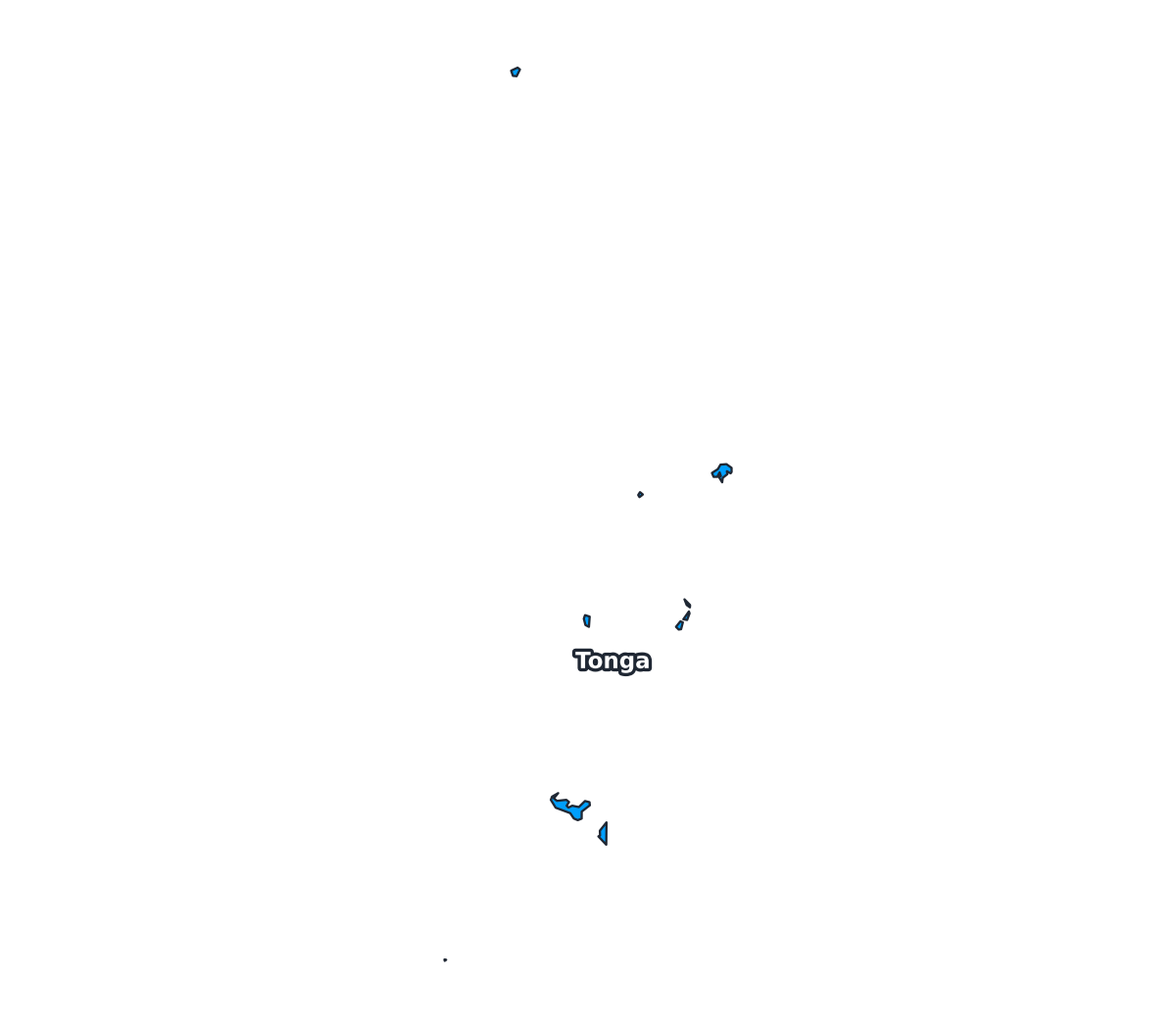 Tonga Labeled Map - free printable map of Tonga