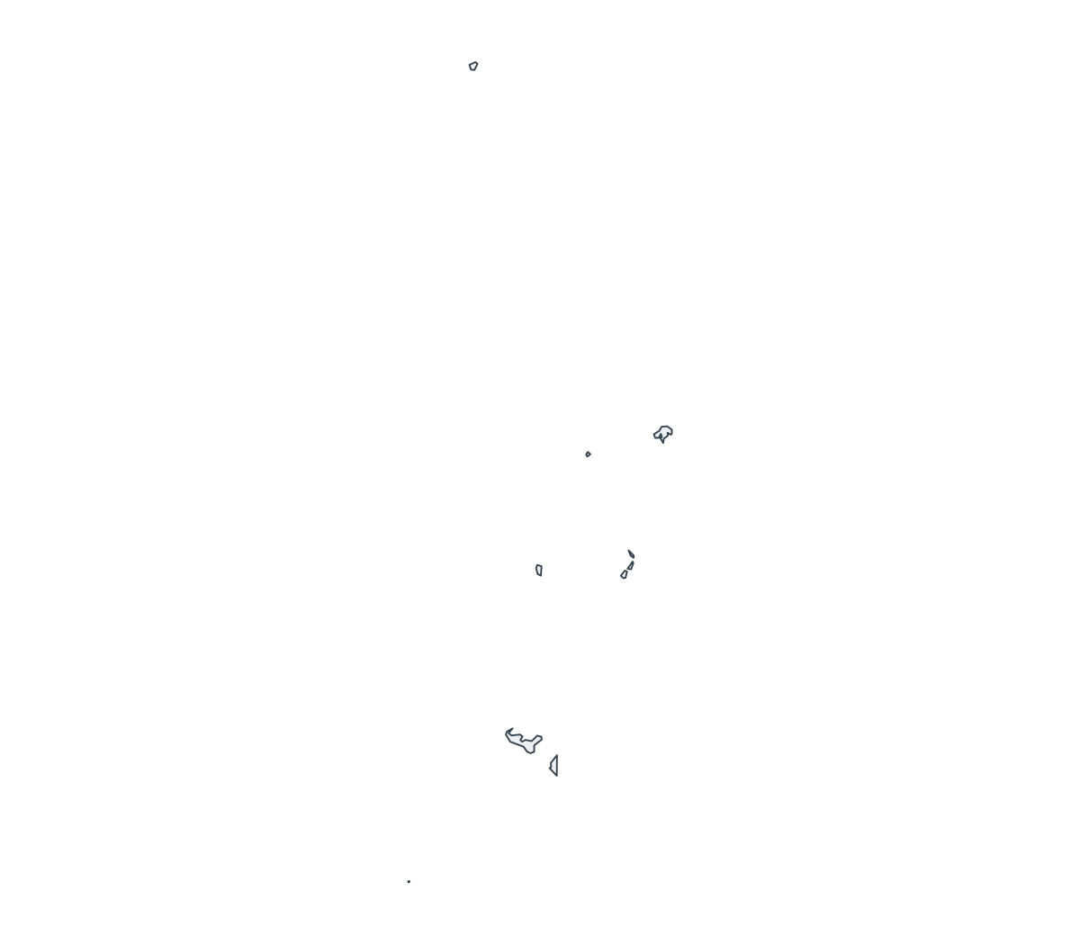 Tonga Outline Map - free printable map of Tonga