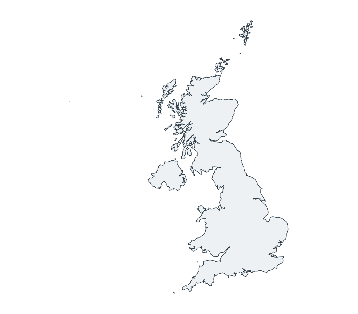 United Kingdom Outline Map - free printable map of United Kingdom