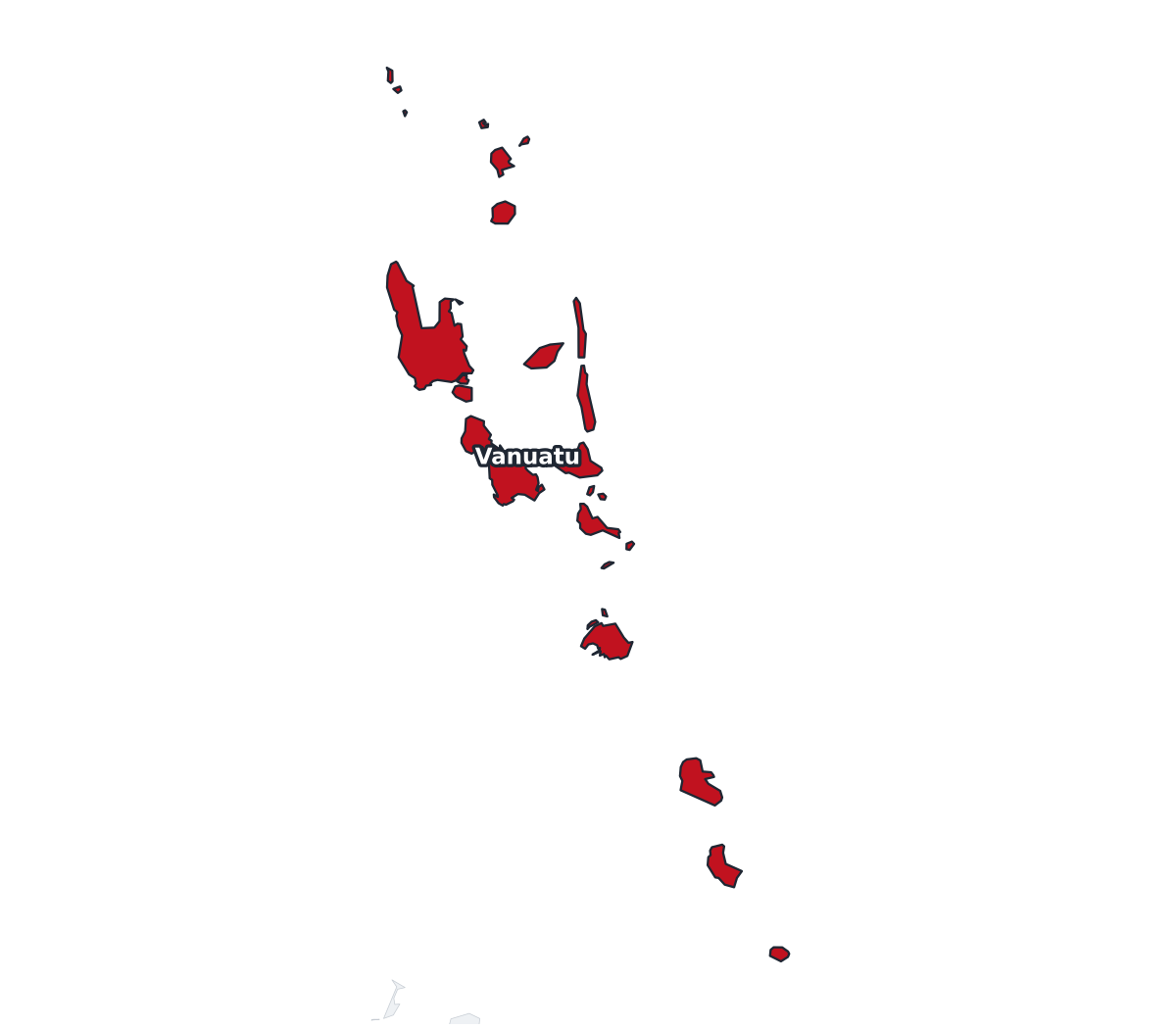 Vanuatu Labeled Map - free printable map of Vanuatu
