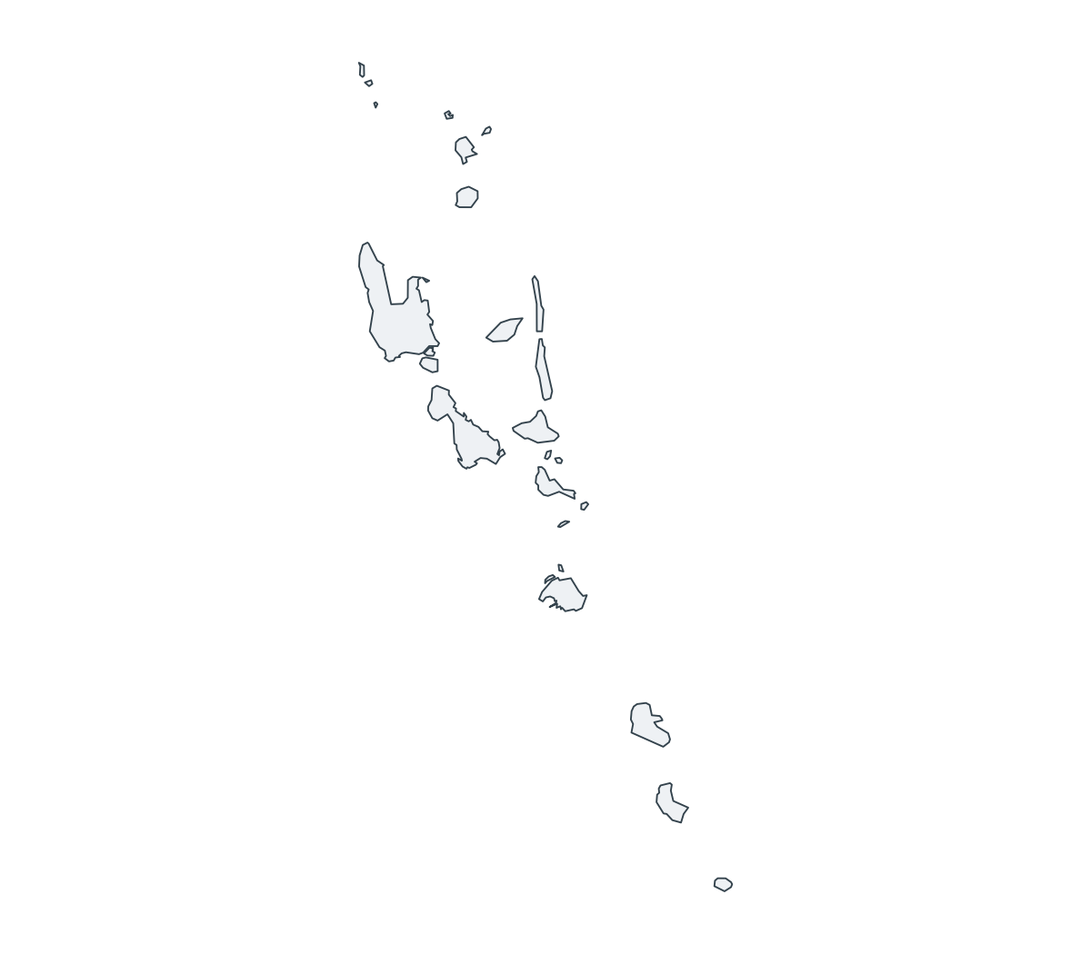Vanuatu Outline Map - free printable map of Vanuatu