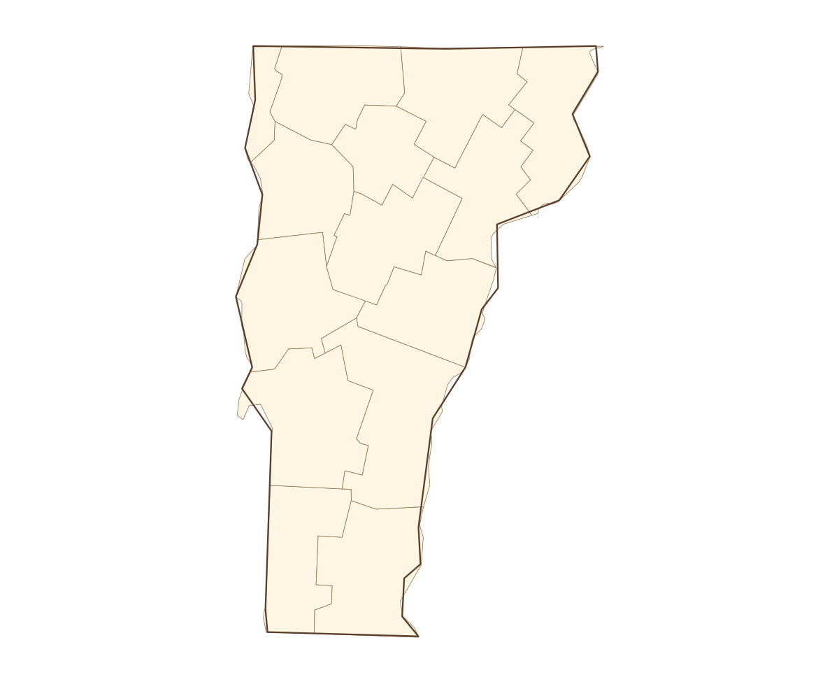 Vermont County Map - free printable map of Vermont