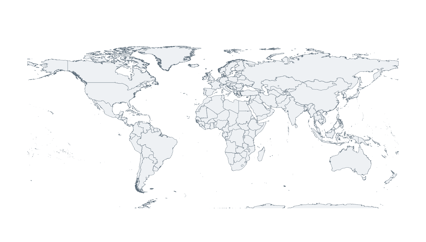World Blank Map - free printable map of the World