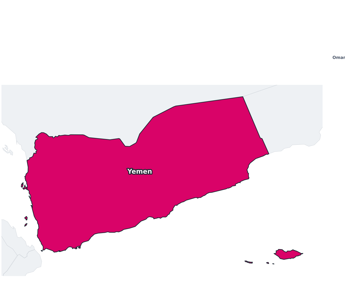 Yemen Labeled Map - free printable map of Yemen